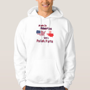 Veste À Capuche Amérique avec pièces polonaises