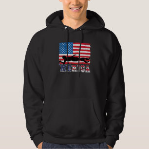 Veste À Capuche Amérique Drapeau Natation Etats-Unis Conception Mo