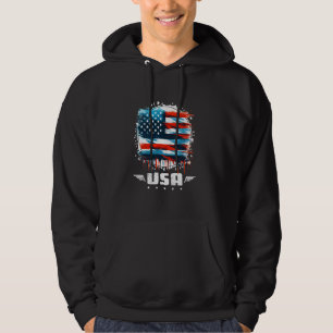 Veste À Capuche Amérique États-Unis 4 juillet Vintage Amérique