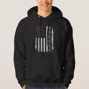 Veste À Capuche Amérique Usa Drapeau Pointe De Flèche Chasseur Cha