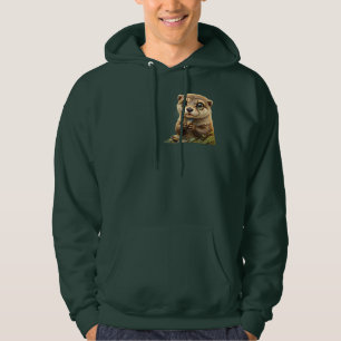 Veste À Capuche Ami de la rivière douce.Loutre