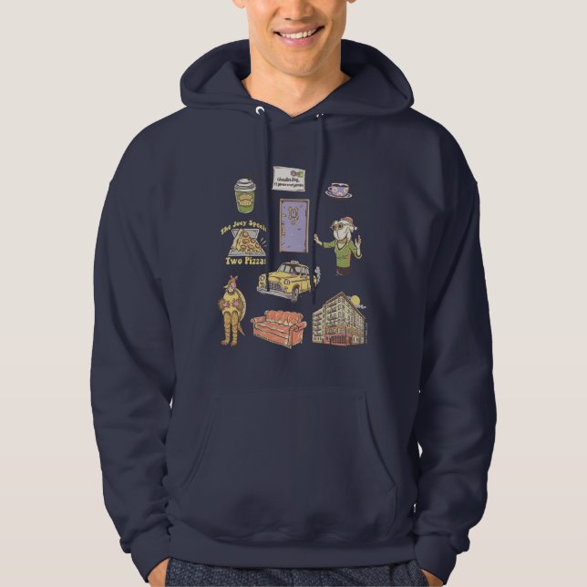 Veste À Capuche AMIS™ | Icônes de dessin graphique 2 (Devant)