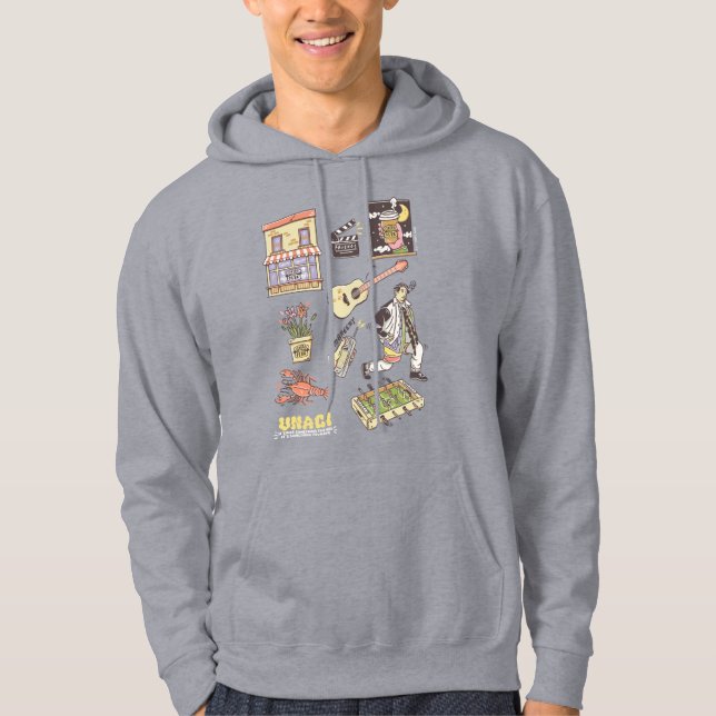 Veste À Capuche AMIS™ | Icônes de dessin graphique 4 (Devant)