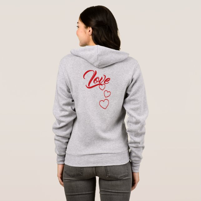 Veste À Capuche Amour  (Dos entier)