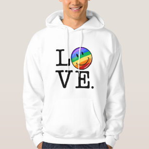 Veste À Capuche Amour avec un drapeau heureux LGBT gai