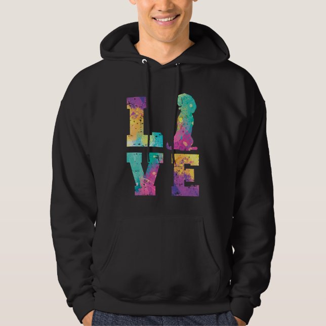 Veste À Capuche Amour de Beagle (Devant)