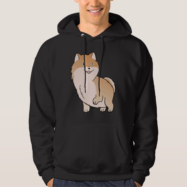 Veste À Capuche Amour de Poméranie (Devant)