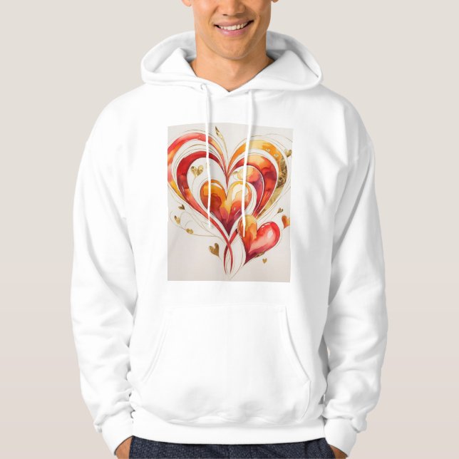 VESTE À CAPUCHE AMOUR DIGINE  (Devant)