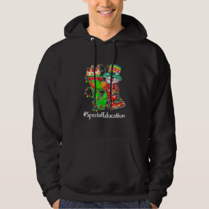 Veste À Capuche Amour Éducation Spéciale Snowman Santa Hat Noël