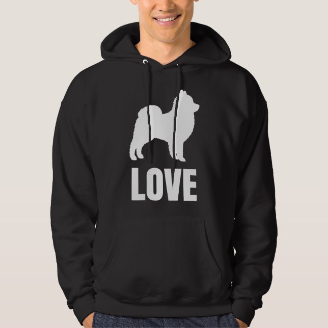 Veste À Capuche Amour Poméranien 15 (Devant)