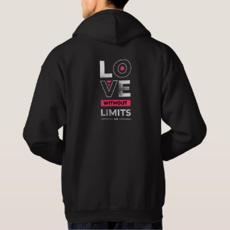Veste À Capuche Amour sans limites – Conception de typographie min