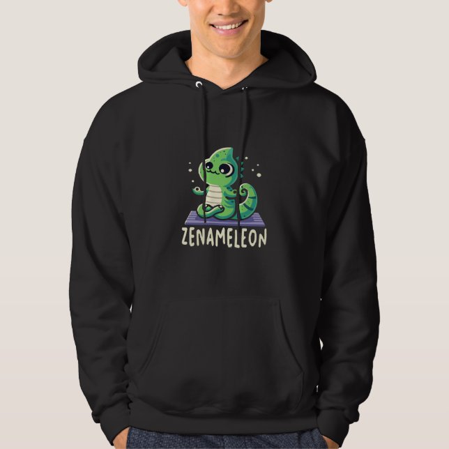 Veste À Capuche Amoureux de caméléon (Devant)