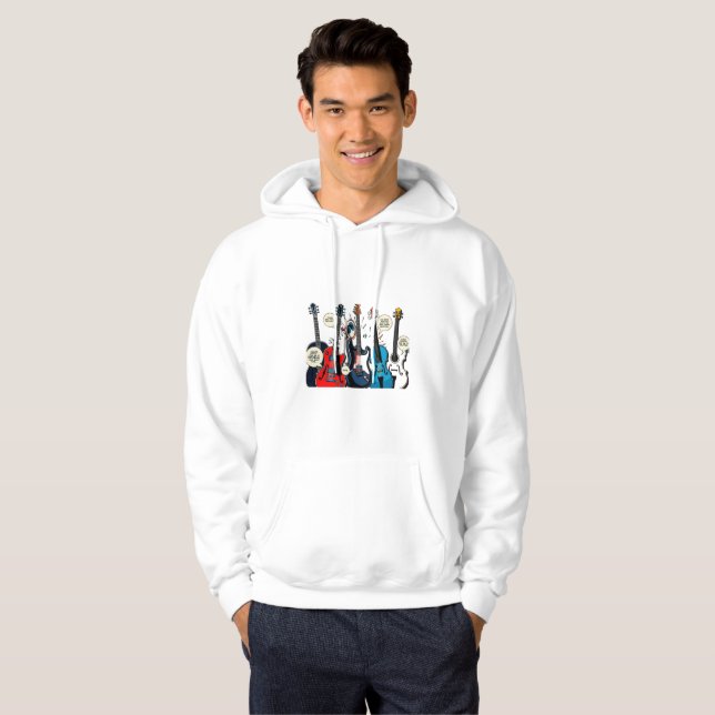 Veste À Capuche amoureux de musique (Devant entier)