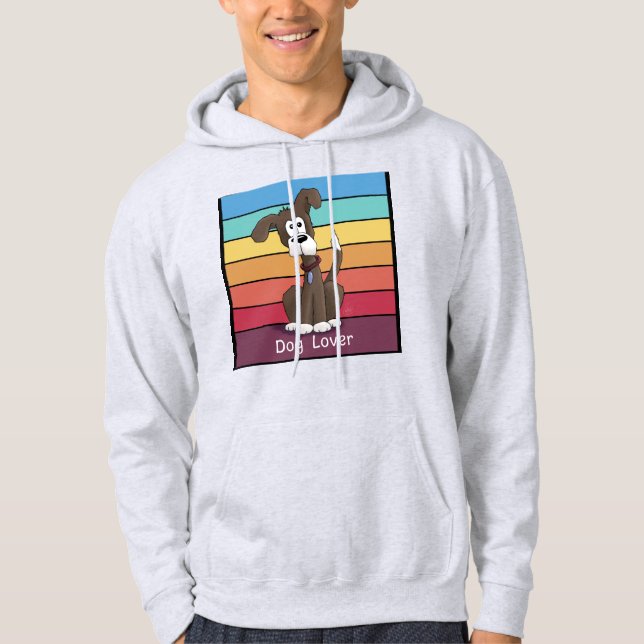 Veste À Capuche Amoureux des chiens festif (Devant)