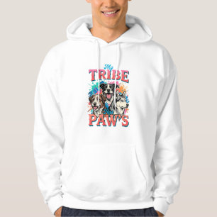Veste À Capuche Amoureux des chiens Ma tribu a des pattes
