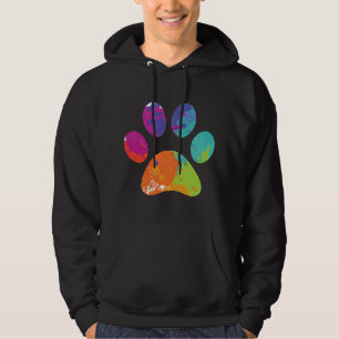 Veste À Capuche Amoureux des chiens Peintre Chien Empreinte de pat