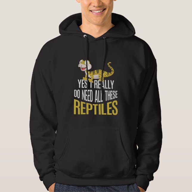 Veste À Capuche Amoureux des reptiles amusants Amateurs d'enfants  (Devant)