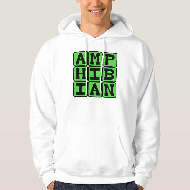 Veste À Capuche Amphibien, animal à sang froid (Devant)