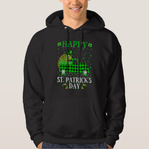 Veste À Capuche Amusant Buffalo Plaid Camion Vert Chameleon St Pat