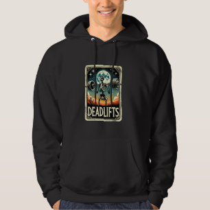Veste À Capuche Amusant Halloween Squelette Deadlift Exercice Poid