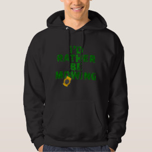 Veste À Capuche Amusant ID de tondeuse de pelouse Plutôt être de r