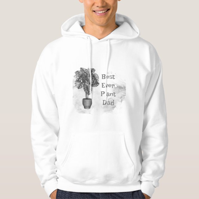 Veste À Capuche Amusant meilleur jamais Plante Papa Houseplant Mon (Devant)