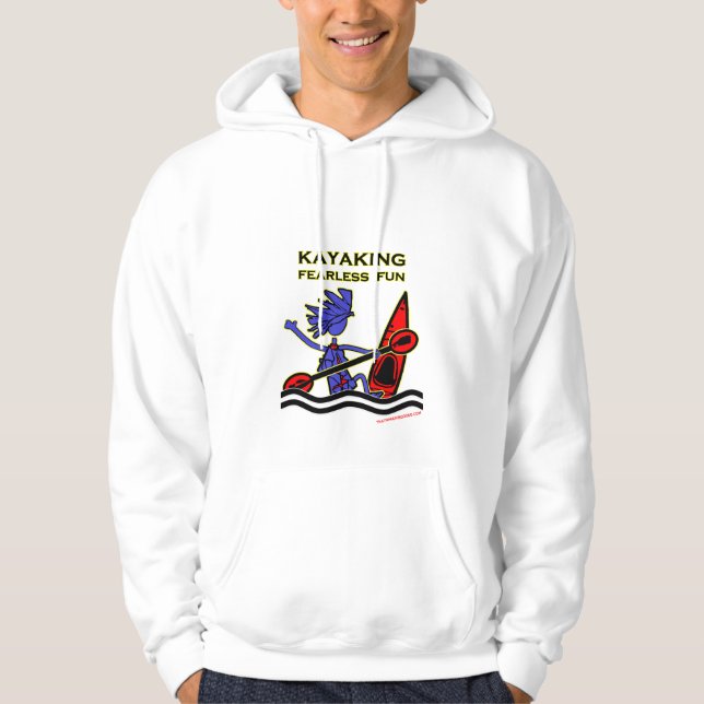 Veste À Capuche Amusement courageux Kayaking (Devant)
