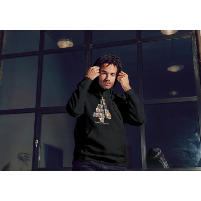 Veste À Capuche Amusement personnalisé Famille Noël 11 Photo Colla (Créateur téléchargé)