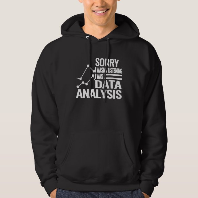 Veste À Capuche analyste de données science de données statistique (Devant)