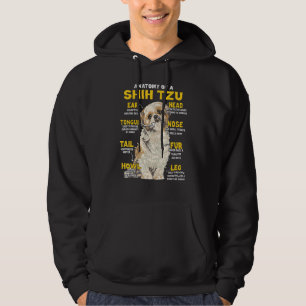 Veste À Capuche Anatomie De Chih Tzu Drôle Adulte Chien