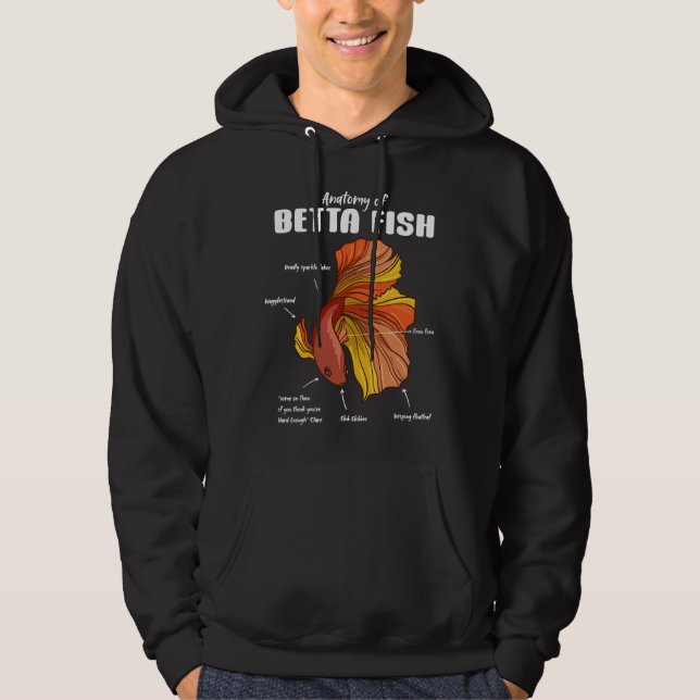 Veste À Capuche Anatomie du poisson (Devant)