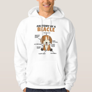 Veste À Capuche Anatomie D'Un Chien Beagle Mignonne Chien Chien Ch