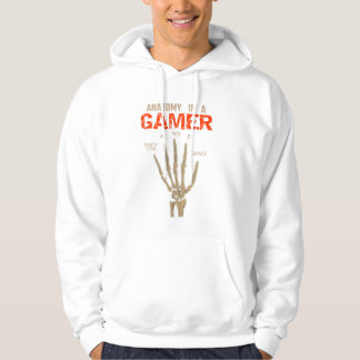 Veste À Capuche Anatomie d'un Gamer Skeleton Clavier T-shirt