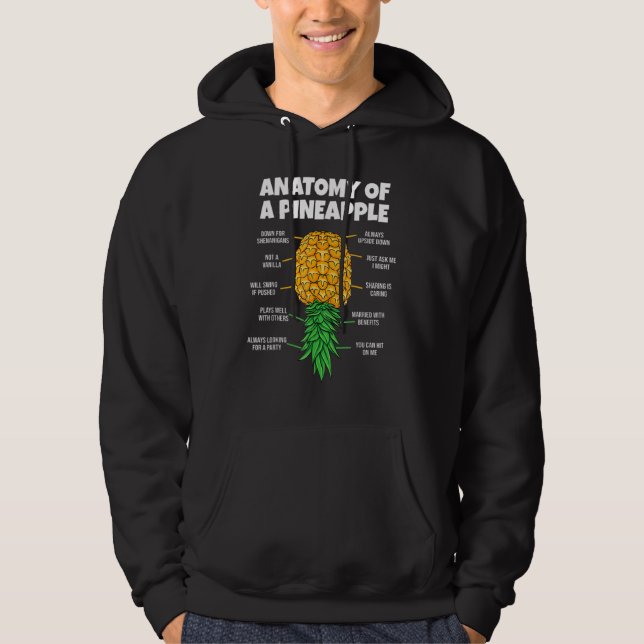 Veste À Capuche Anatomie D'Un Porte-Ananas À L'Arrière Du Pineap (Devant)