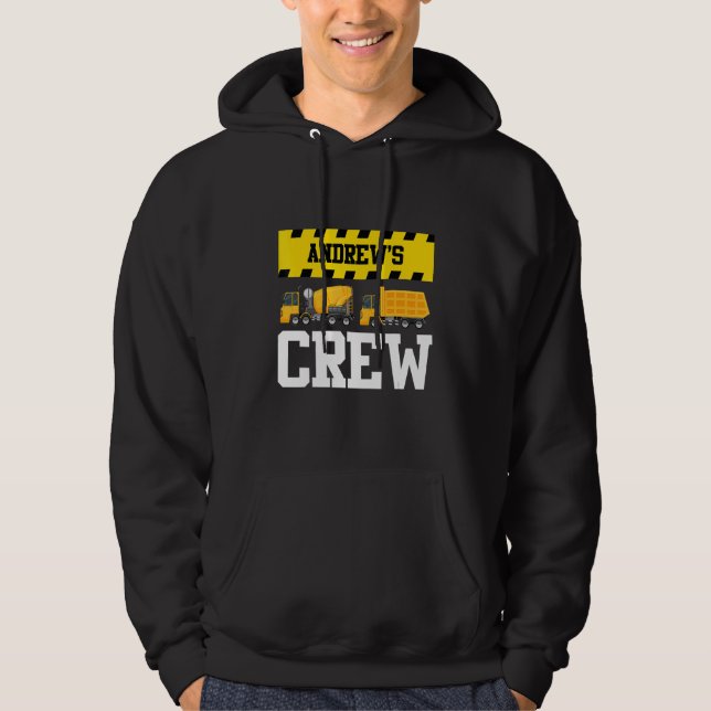 Veste À Capuche Andrew Construction Crew Doublon Personnalisé Dump (Devant)