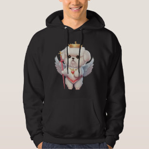 Veste À Capuche Angel Maltese Chiot, Maltes amoureux de les chiens