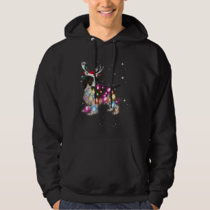 Veste À Capuche Anglais Springer espagnol feux de Noël Pyjama F