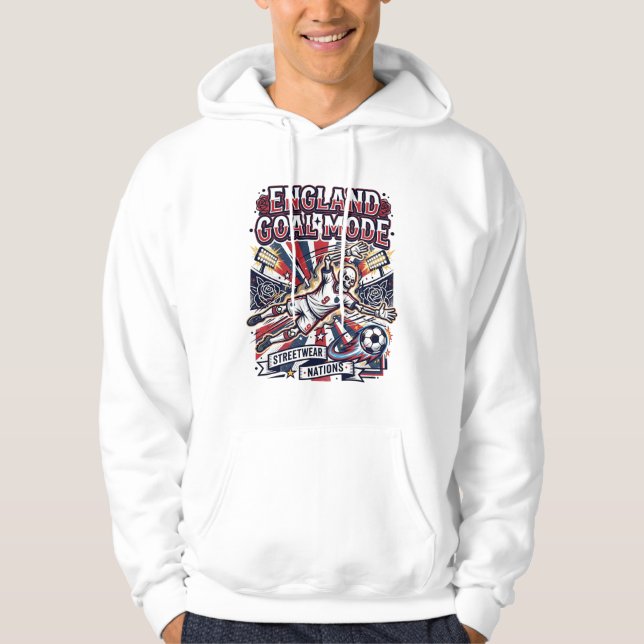 Veste À Capuche Angleterre Mode de but squelette attaquant Nations (Devant)