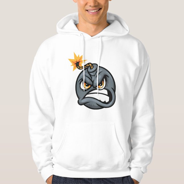 Veste À Capuche Angry Bomb Cartoon Hoodie - Grumpy Graphic  (Devant)