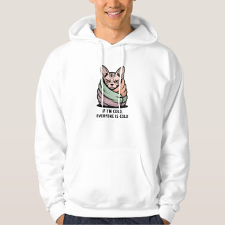 Veste À Capuche Angry Sphynx Cat Cold Humor Cartoon Art