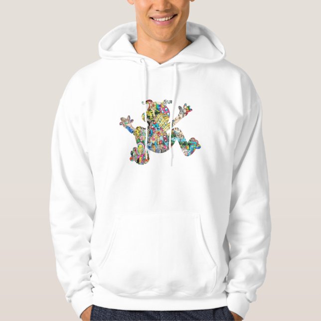 Veste À Capuche animal-colore-cartoon-character (Devant)
