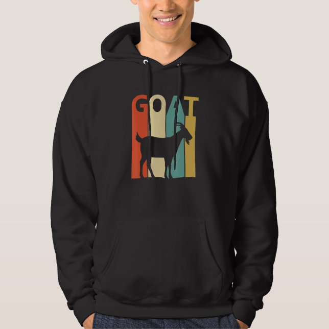 Veste À Capuche Animal de chèvre mûre (Devant)