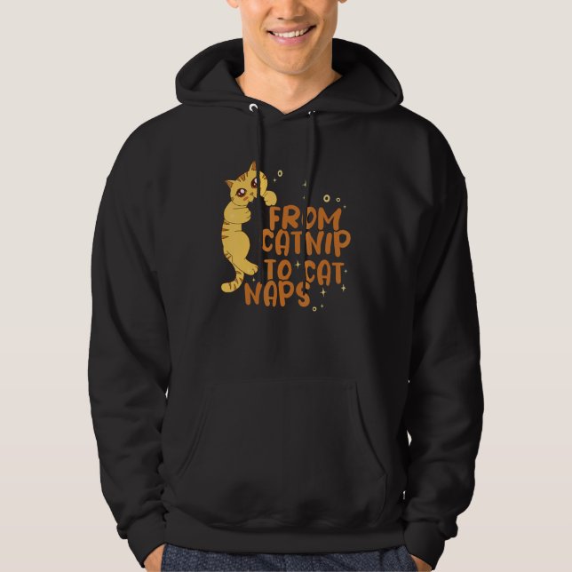 Veste À Capuche Animal  De l'herbe à chat aux siestes de chat Maga (Devant)