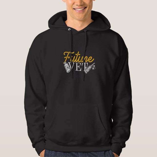 Veste À Capuche Animal Vet Tech Assistant vétérinaire Future Vet (Devant)