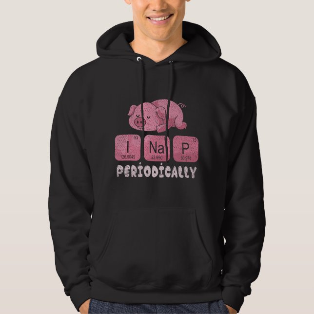 Veste À Capuche Animaux de ferme mignons pyjama à tableau périodiq (Devant)