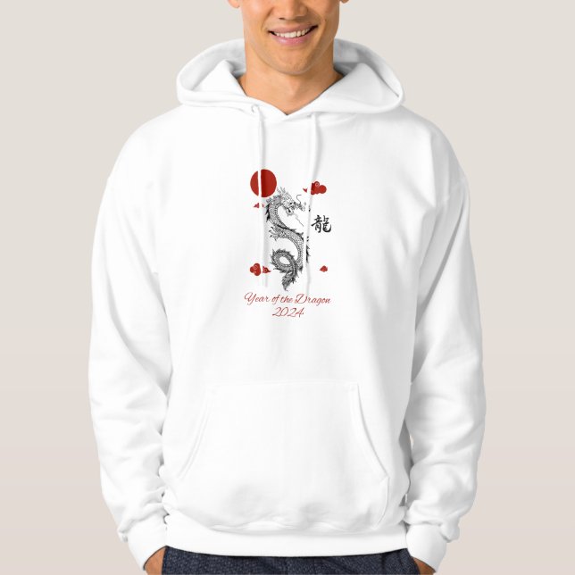 Veste À Capuche Année du Dragon 2024 (Devant)
