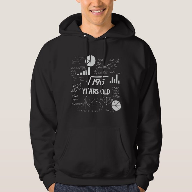 Veste À Capuche anniversaire de 14 ans Geeky Math 14e anniversaire (Devant)