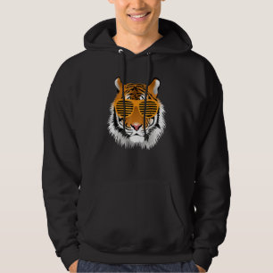 Veste À Capuche Anniversaire Du Cool Garçon Tiger Striped Animal T