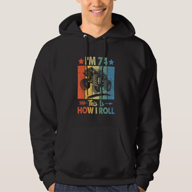 Veste À Capuche Anniversaire du Trucker Retro C'est comme ça que j (Devant)