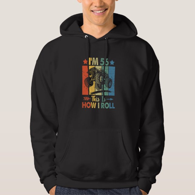 Veste À Capuche Anniversaire du Trucker Retro C'est comme ça que j (Devant)